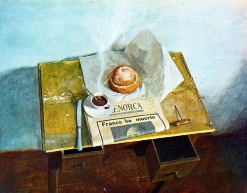 kundst:Matas Quetglas (Es. 1946)Breakfast with an ensaimada...