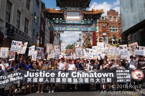 antifainternational - LONDON REPORTBACK!  London’s Chinatown shut...