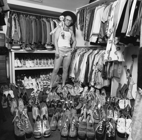 twixnmix - Elton John photographed by Terry O'Neill in his closet,...