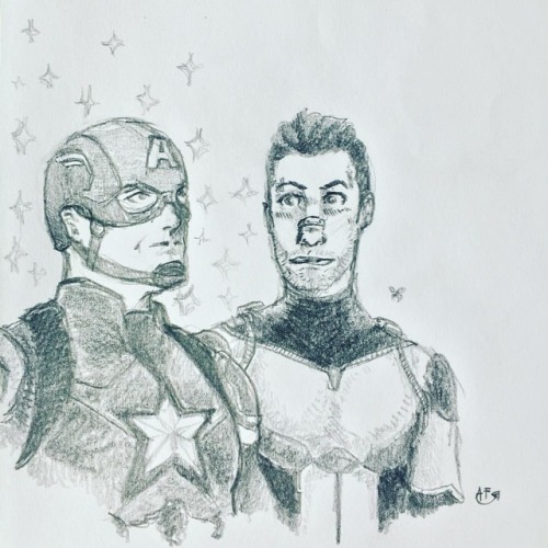 First time Scott suits up with Cap #antman #CaptainAmerica...