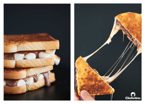 sweetoothgirl - Grilled S’mores Sandwich