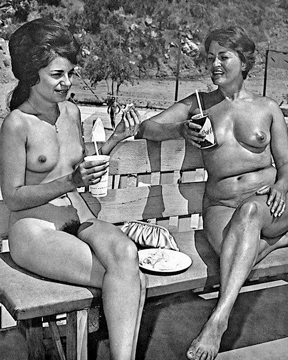 â€œYou know sis,they say there are two types of people in the world.Nudists(like us),and those who wish they were.And theyâ€™re probably wishing right now that they could have more than just enough confidence to take their afternoon lunch break outside...