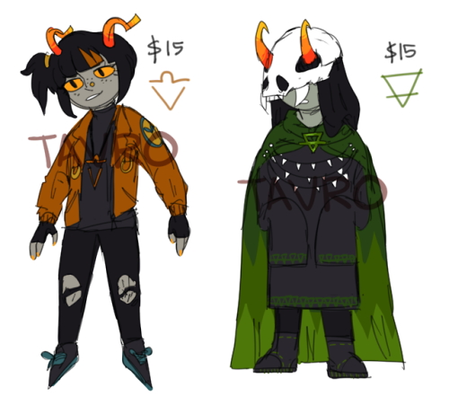 tavro - fantroll adopts, $15 each!please do not IM me or send...