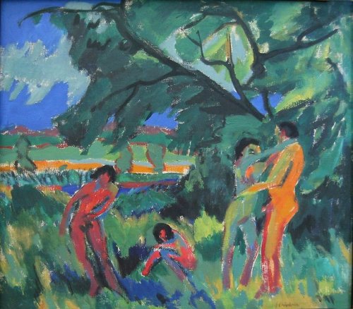 expressionism-art - Playing Naked People
