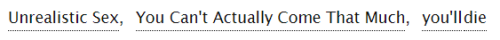 ao3tags:Unrealistic Sex • You Can’t Actually Come That Much ...