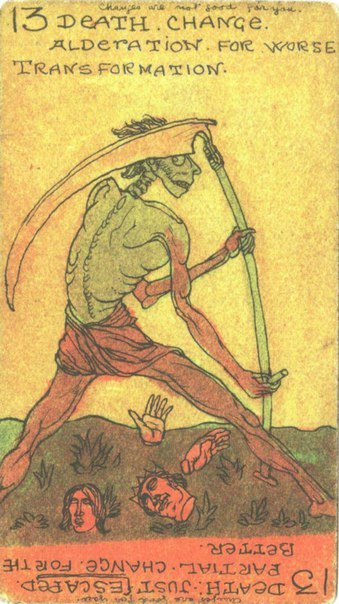 iseesigils - Death card from Austin Osman Spare’s rediscovered...