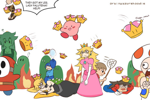 optima-chama - rainyazurehoodie - Thus Super Crown Kirby was born...