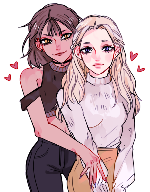 gijihime - yeah so anyways they’re lesbians! ❤️❤️❤️