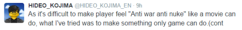Kojima Tweets