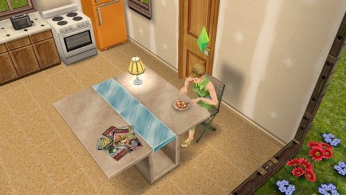 simsgonewrong - She’s eating pizza with a knife and a fork, must...