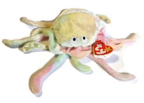 beaniebabyaday - todays beanie is - goochy the jellyfish!