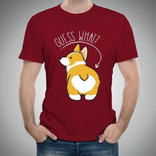 whirelez:Guess What? Corgi Butt Basic Cotton T-ShirtI love...