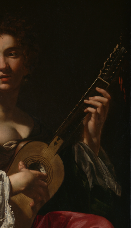 spoutziki-art - Simon Vouet - Woman Playing a Guitar,ca....