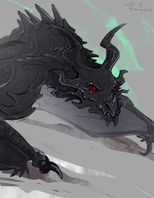 fionahsieh - cant stop wont stop drawing alduin,...