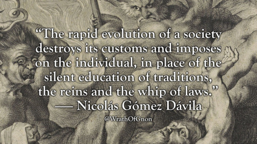 wrathofgnon:“The rapid evolution of a society destroys its...
