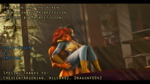mrsafetylion:The Lion and The VixenAnimation by...