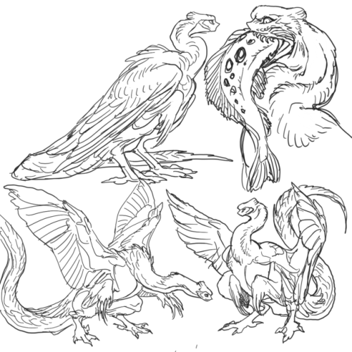 deerchip - Cormorant dragonI like drawing dragons pretty much...