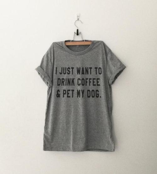 littlealienproducts - Coffee & Dogs Tee from Cozzoo