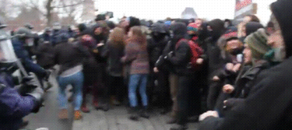 kropotkindersurprise - March 26 2015 - A Quebec riot cop shoots...
