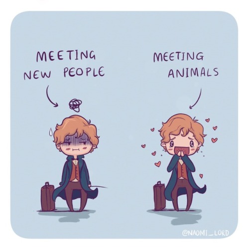 I can really relate to Newt haha animals are wayyy easier to...