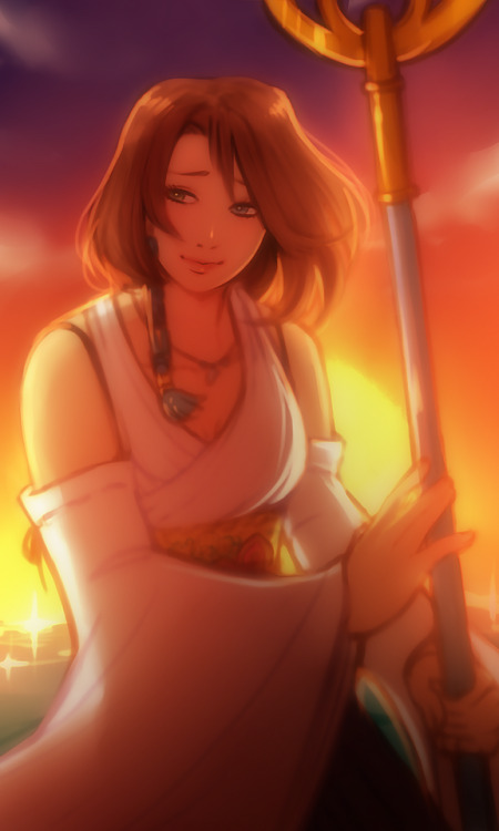 borderbipoline - Fan Art of the Month - FFX! I went with Yuna, one...