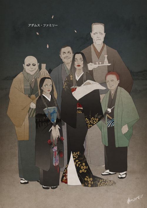 matsuyamamiyabi - The addamsfamily in kimonos.Follow me...