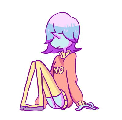 Anonymous said: hi can you pls draw blue pearl in a oversized sweater? Answer: she loves these.