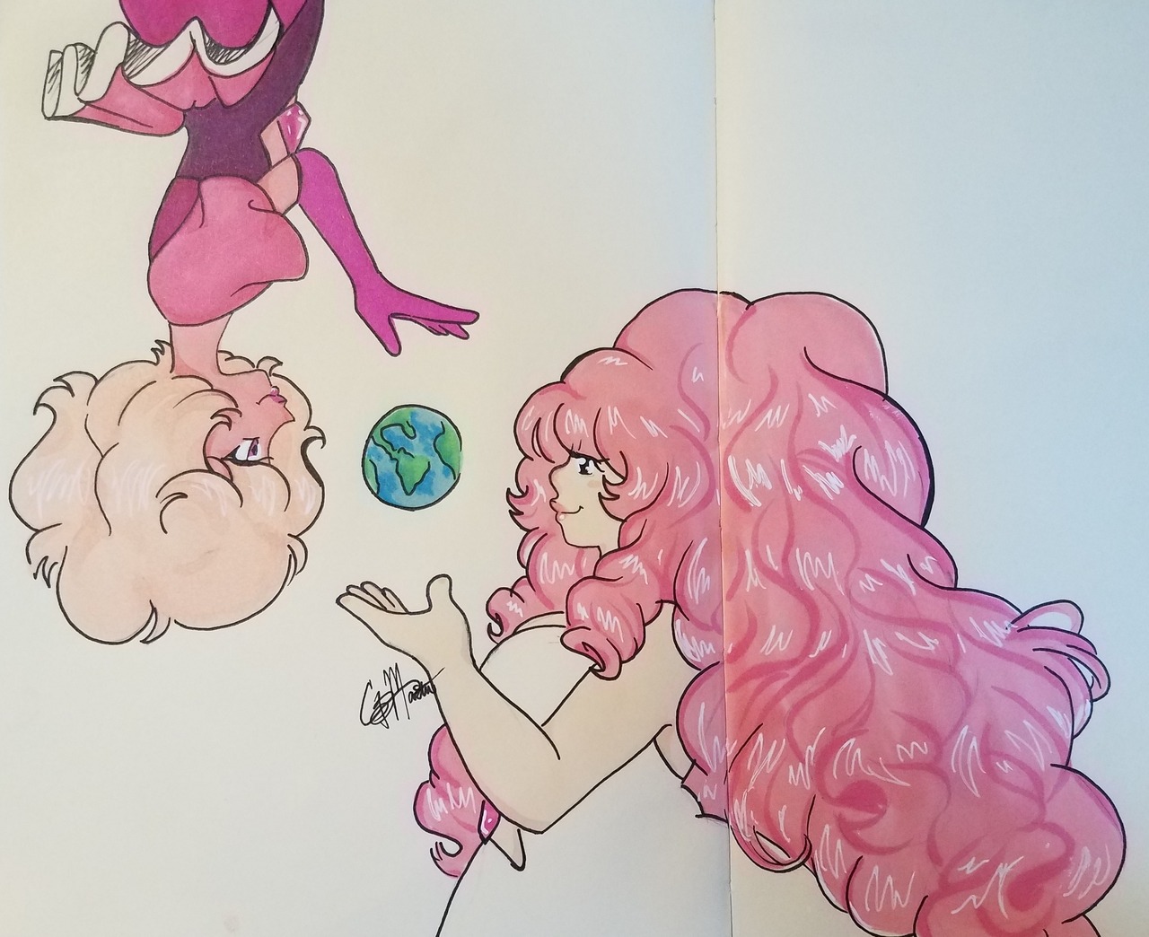 Pink diamond and Rose Quarts. My favorite character from Steven Universe ❤❤❤