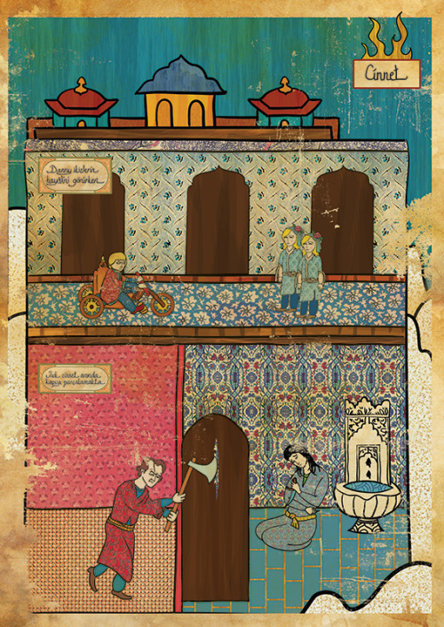 astromech-punk - Ottoman Story Telling Murels by Murat Palta  