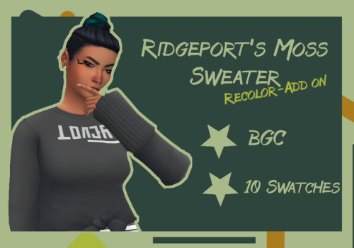 theinvisiblesims - A Recolor ADD ON of Ridgeport’s Moss...