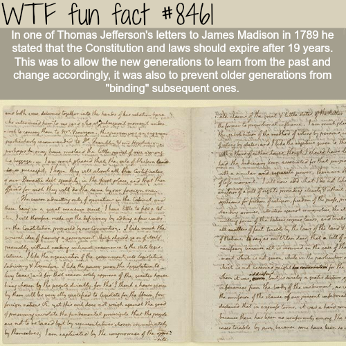wtf-fun-factss - Thomas Jefferson’s letters to James Madison - WTF...