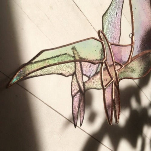 sosuperawesome - Stained Glass Dinosaur and Unicorn Skulls, by...