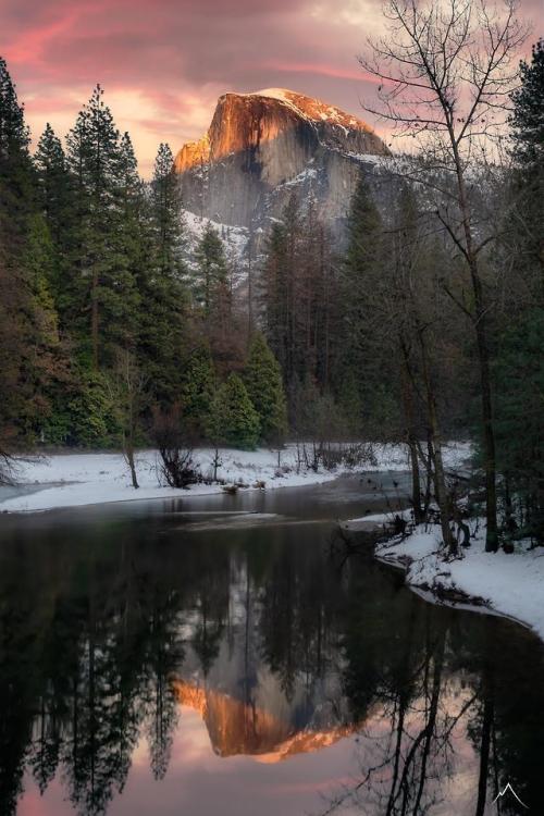 thebeautifuloutdoors - Half Dome Reflections - Yosemite National...