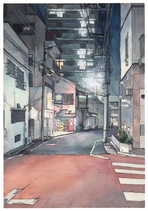mattjabbar:“Tokyo at Night” is DONE!A series of ten...