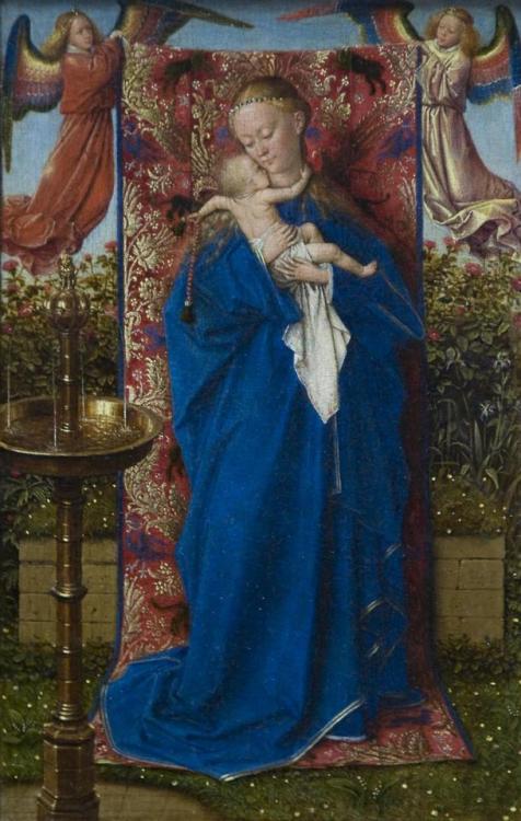 artist-vaneyck:Madonna at the Fountain, 1439, Jan van EyckSize:...