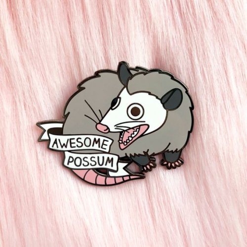 littlealienproducts - Awesome Possum Pin byIAmLunaSol