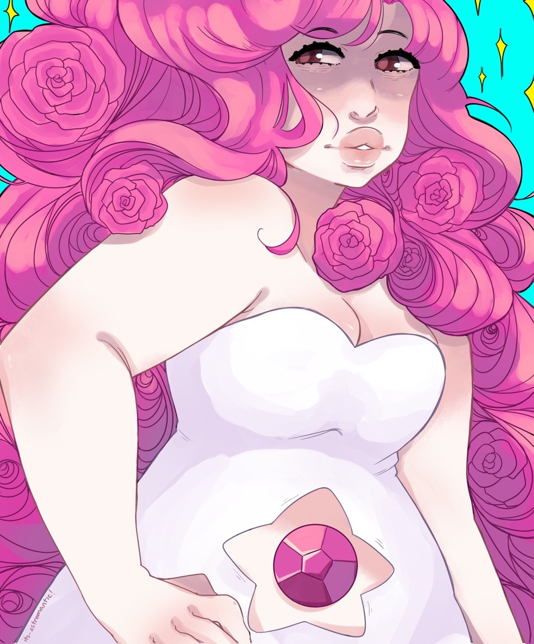I always draw Rose with plenty of curls~