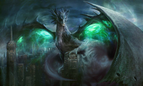 mighty-dragons - Mythgard - Sablewing Zira by Manzanedo