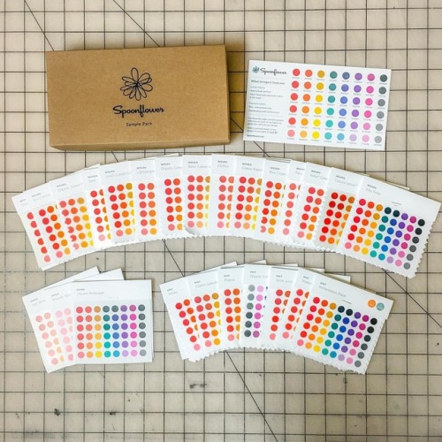 I ordered the sample fabric swatch pack from @spoonflower and...