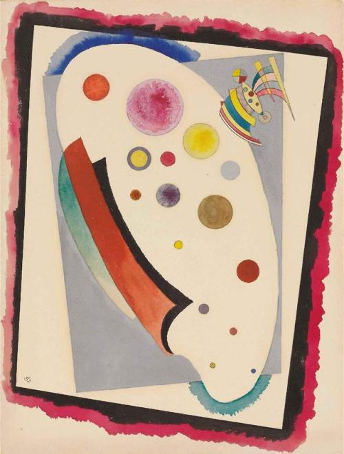 Wassily Kandinsky (Russian-French, 1866-1944) - Ovale animé,...