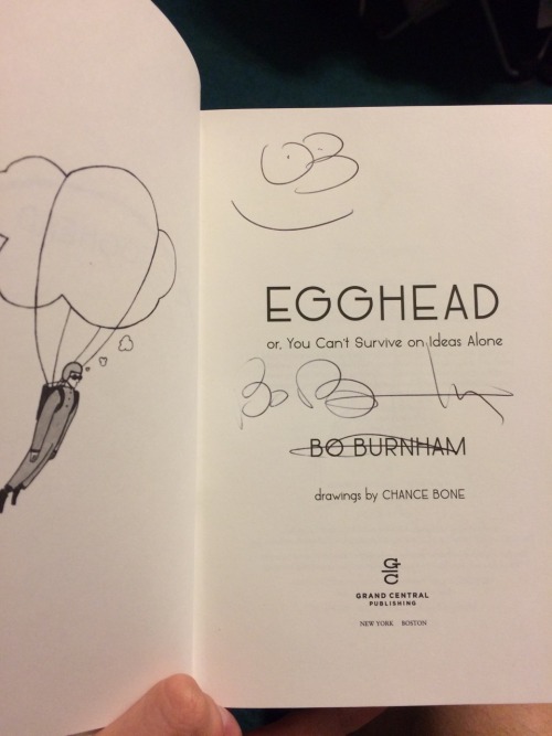 zackisontumblr - i asked bo burnham to sign my book and he...