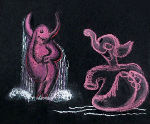 the-disney-elite - Original storyboards for the ‘Pink Elephants’...