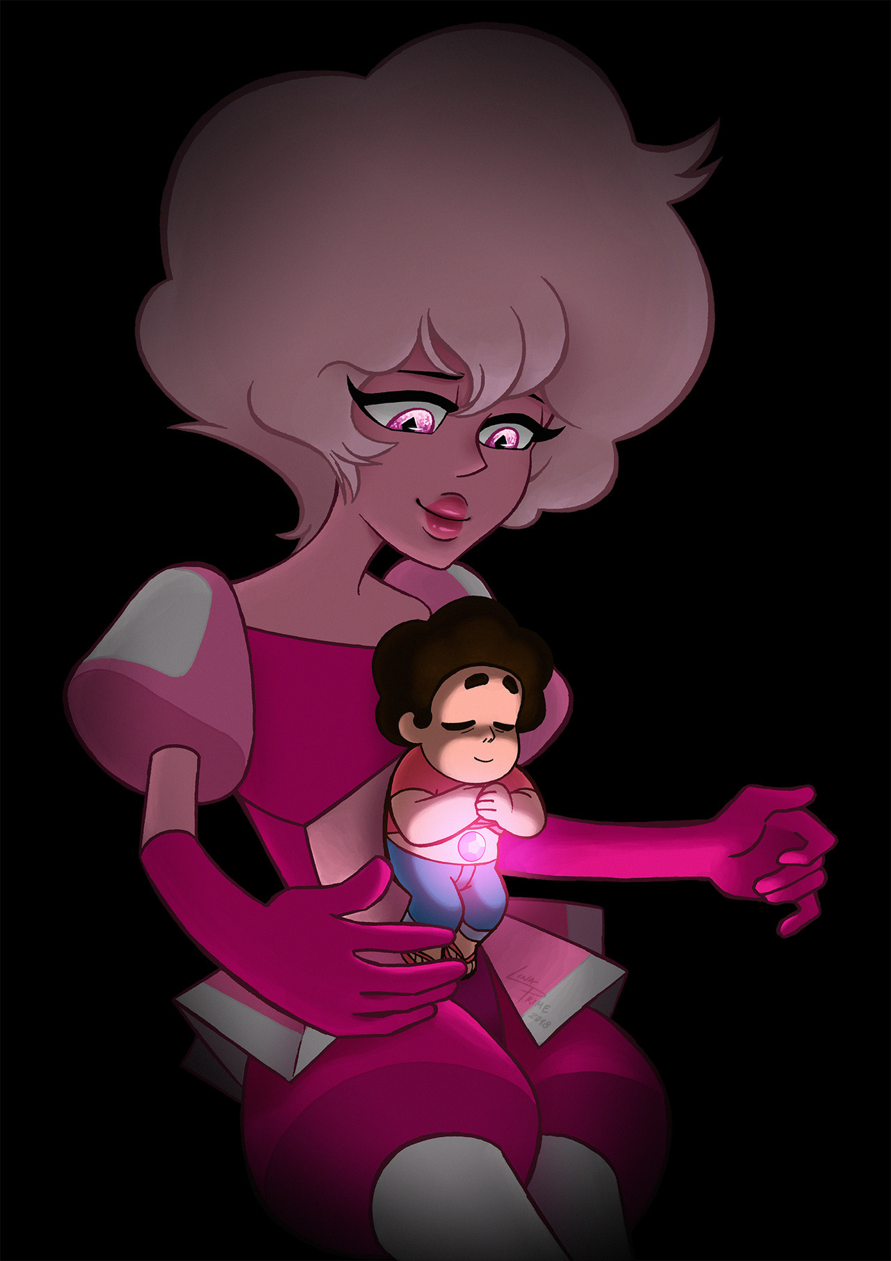 Gemglow - Steven & Pink Diamond Rose: “Isn’t it remarkable, Steven? This world is full of so many possibilities. Each living thing has an entirely unique experience. The sights they see, the sounds...