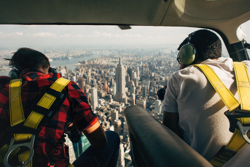 djkrugman - Above New York with @nyonair. Pictured - jnsilva and...