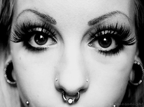 double nose piercing on Tumblr