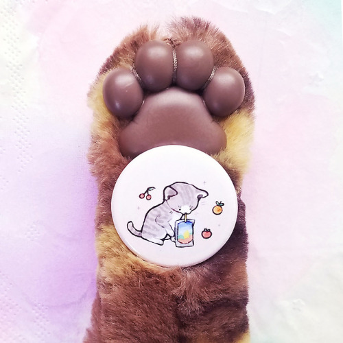 spicymochi - cat-prisun buttons are now in my shop!
