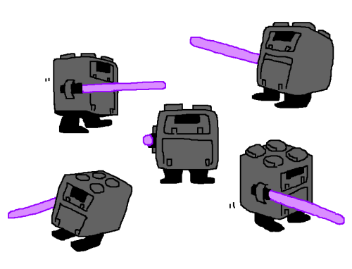 mossworm:This is my Star Wars OC. It’s a gonk droid with a...
