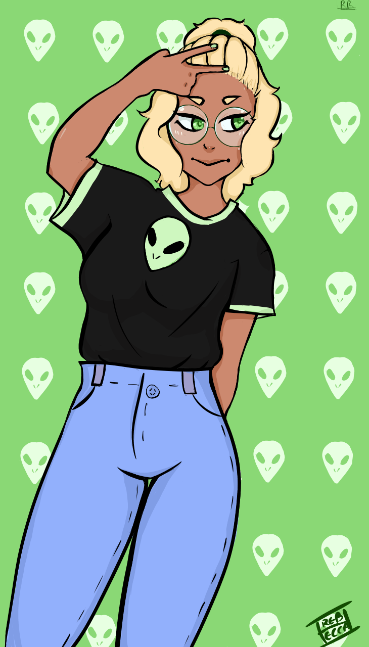 I drew Peridot from Steven Universe! I drew her in human version and she is just the cutest thing Program Used: MediBang Paint Pro