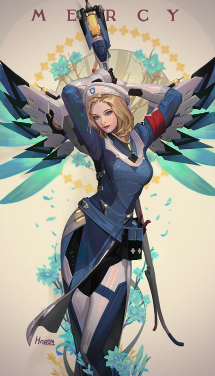 Mercy (Combat Medic Ziegler) Overwatch by Hanseul-Kim