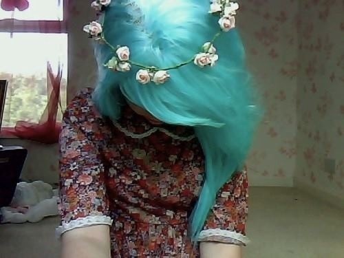 6. Blue Hair Girl Aesthetic Tumblr - wide 5